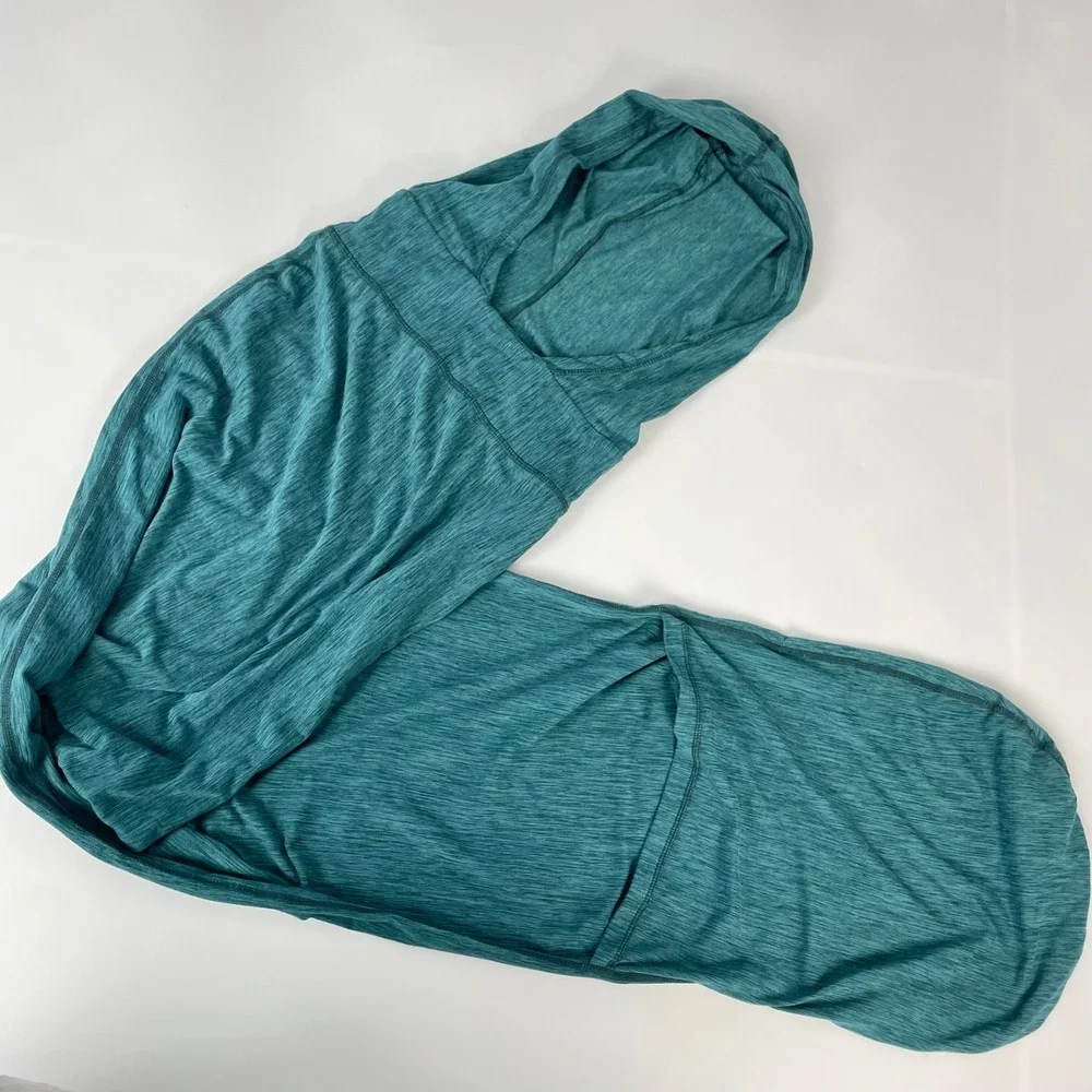 Hug Sleep Pod Kids Hooded Sleep Turquoise Teal Space Dye Wearable Blanket Sack - Picture 5 of 12